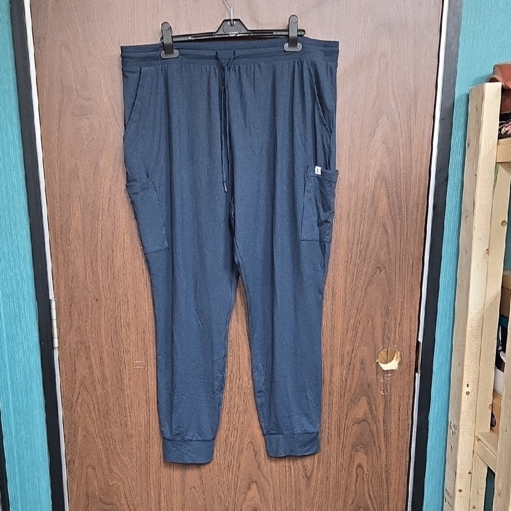 Frank & Oak Size XXL Navy High Waisted Jogger Style Lounge Pant